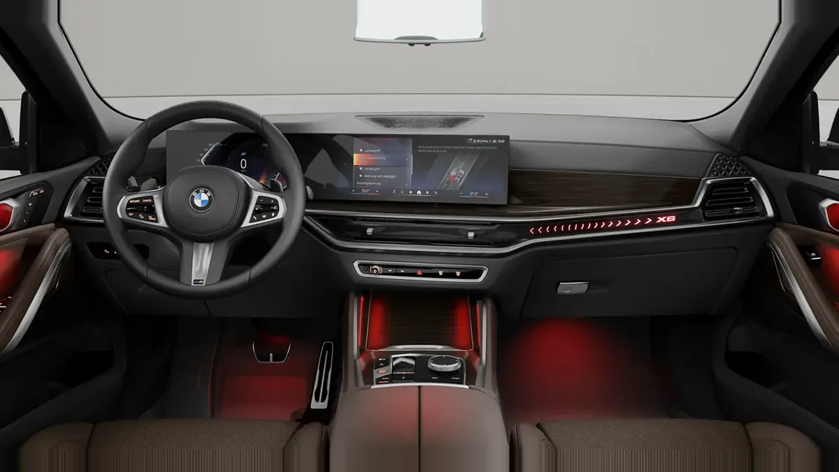 BMW X6 xDrive 40d M Sport en renting para particulares en Sevilla — Interior
