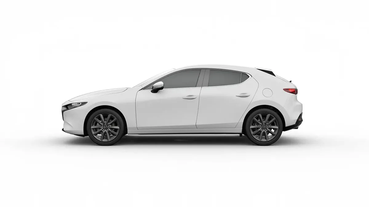 Mazda 3 2.5L e-Skyactiv G MHEV 140CV 6MT Prime-Line en renting para particulares en Sevilla — Lateral