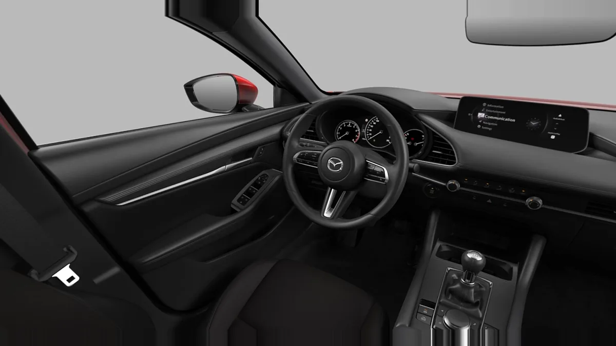 Mazda 3 2.5L e-Skyactiv G MHEV 140CV 6MT Prime-Line en renting para particulares en Sevilla — Delantera