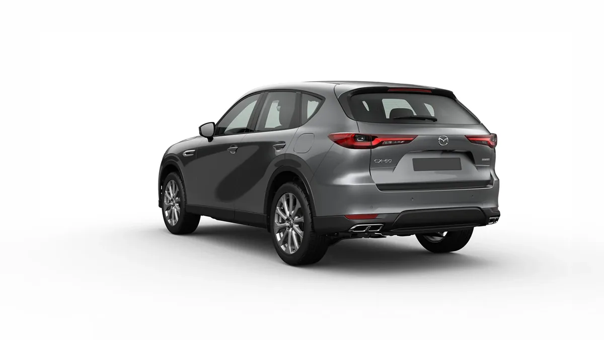 Mazda CX-60 e-Skyactiv D MHEV 8AT RWD Exclusive-Line en renting para particulares en Sevilla — Trasera