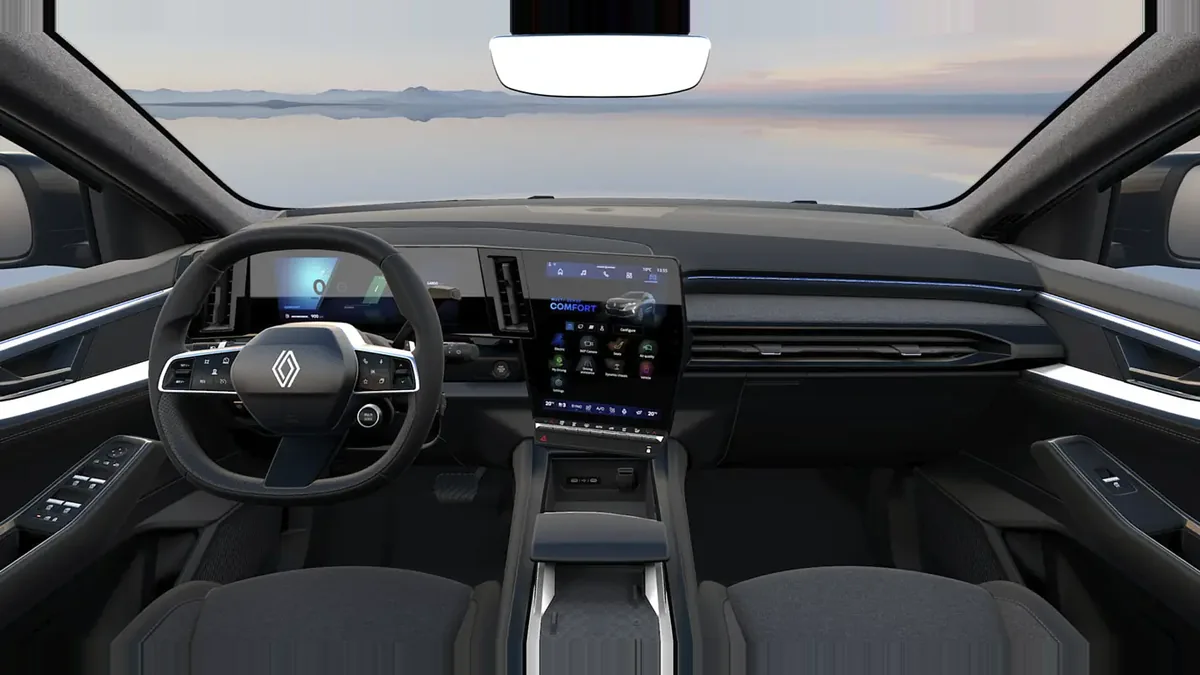 Renault ESPACE TECHNO E-TECH FULL HYBRID 200CV en renting para particulares en Sevilla — Delantera