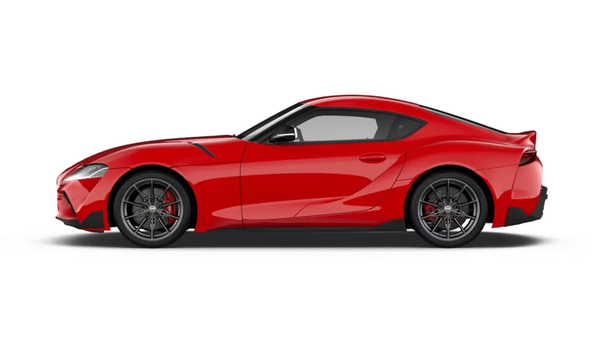 Toyota GR Supra 3.0T 250kW (340CV) Performance AT8 en renting para particulares en Sevilla — Lateral